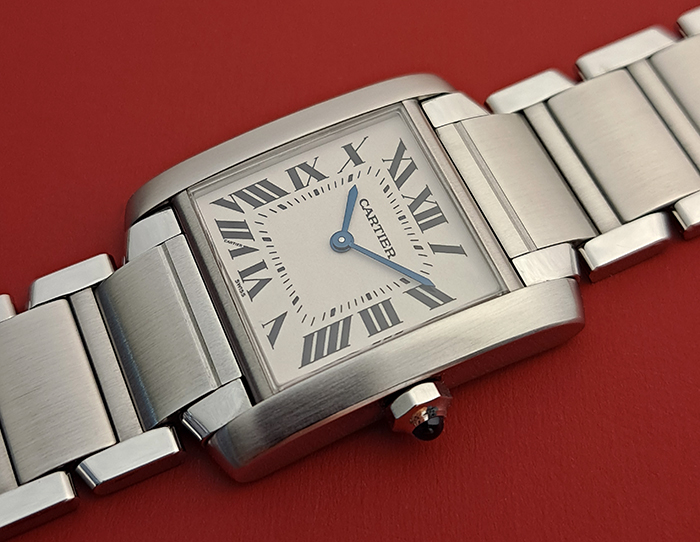 Ladies' Cartier Tank Francaise Midsize Quartz Wristwatch Ref. W51003Q3